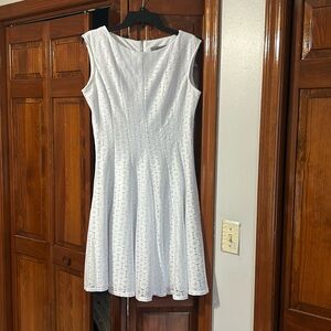 White Sleeveless Dress. Size 12.